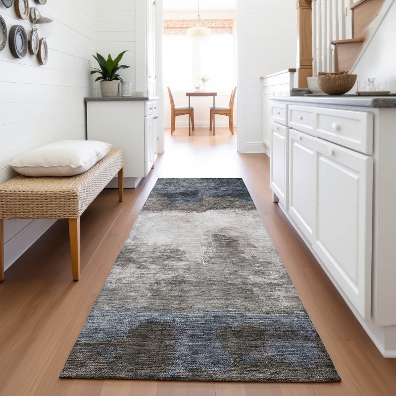 Premium Machine Washable Natoma AMF1070 Modern Rug, Runner 2'3" x 7'6"