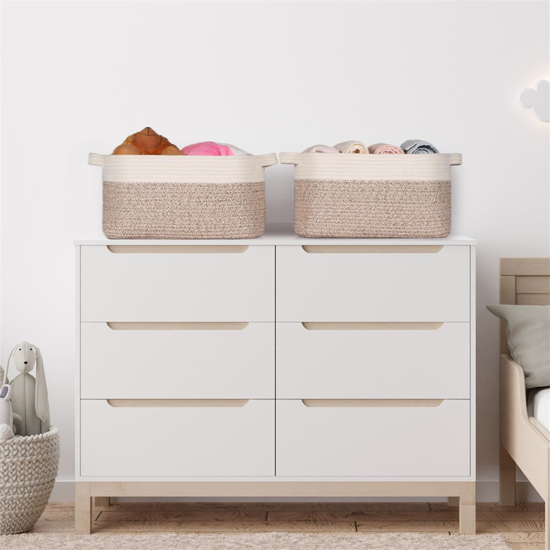 Beachcrest Home Fabric Decorative Bin