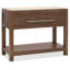Driftwood One-Drawer Nightstand with Stone