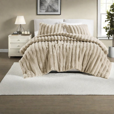 Ensembles de literie pour très grand lit ultra doux, confort de maison moderne en fausse fourrure