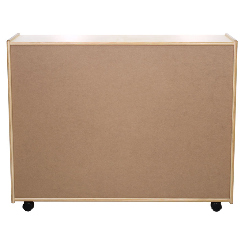8 Compartment Manufactured Wood Shelving Unit, 38" H x 48" W x 12" D