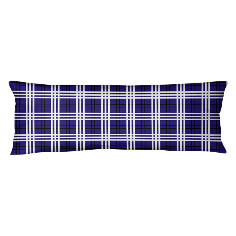 Polyester Medium Pillow, Purple/Black/White, Microfiber