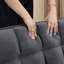 Canapé-lit 55,5 po 3-en-1 pliable, canapé-lit double en velours, canapé-lit à dossier réglable, sac de rangement et oreiller, bureau caché pour ordinateur portable avec port USB, adapté, chambre à coucher-14309413