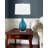 Rovigo 28" Teal and Black Fused Glass Table Lamp
