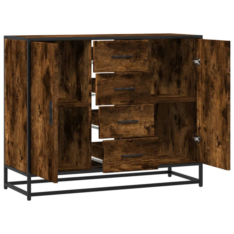 Ameria 92cm Sideboard, Smoked Oak