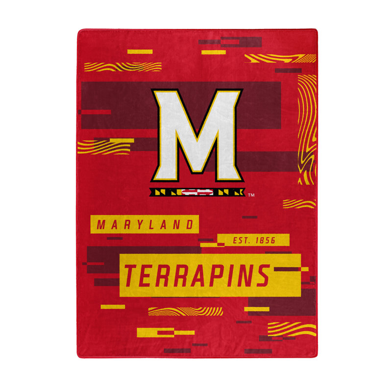 Throw Blanket, Red/Yellow, Maryland Terrapins
