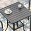  Ensemble de salle à manger à hauteur de barre de patio avec table de bar carrée et chaises à hauteur de bar PVC-coated polyester-2003615997