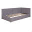 Lit de jour rembourré avec 2 tiroirs de rangement, structure de canapé-lit simple, sans sommier, tissu en lin-8507705-8507704