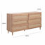 160cm W 6 - Drawer Chest of Drawers