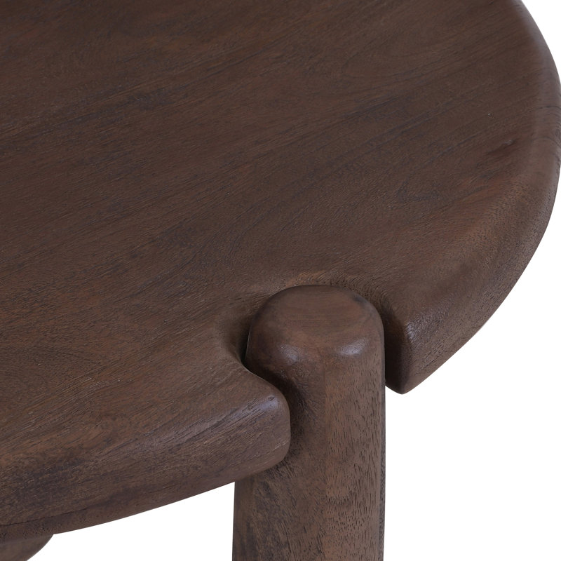 Table d'appoint Carlyn noyer foncé
