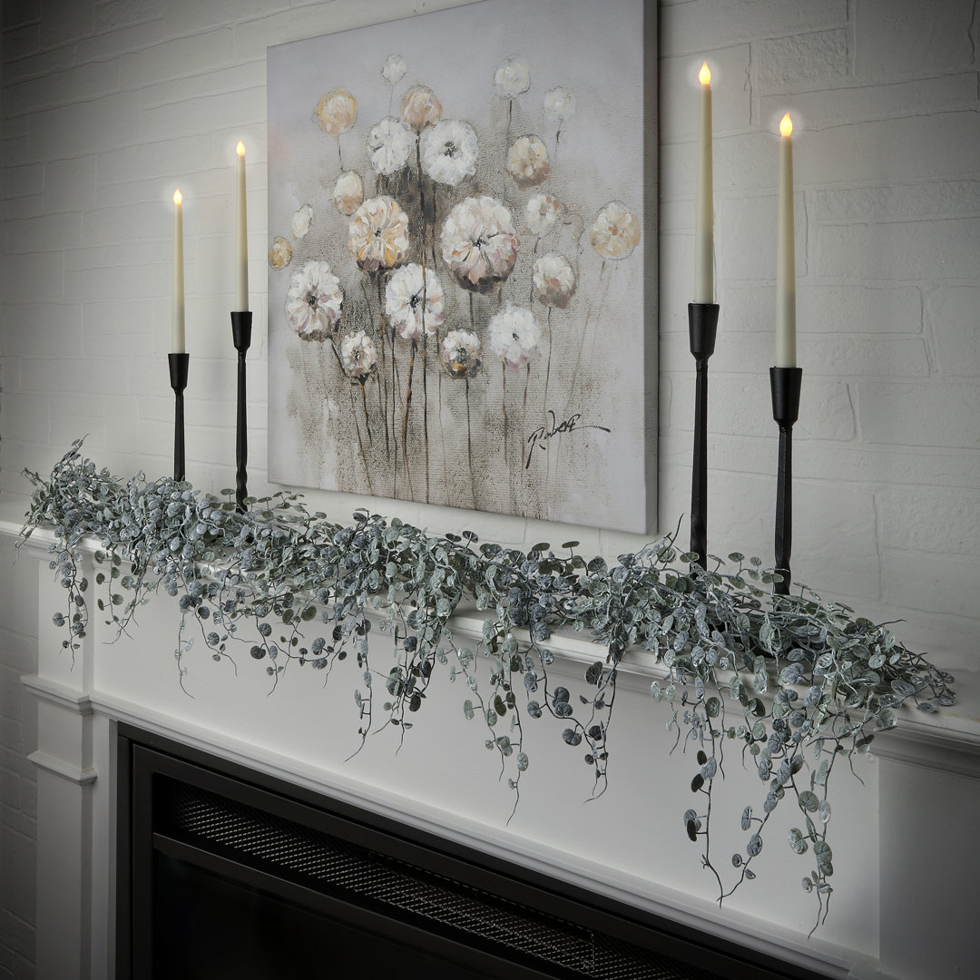 72" Weathered Button leaf garland Regency International