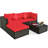 Eckfried 4 - Person Patio Conversation Set with Cushions-495083032