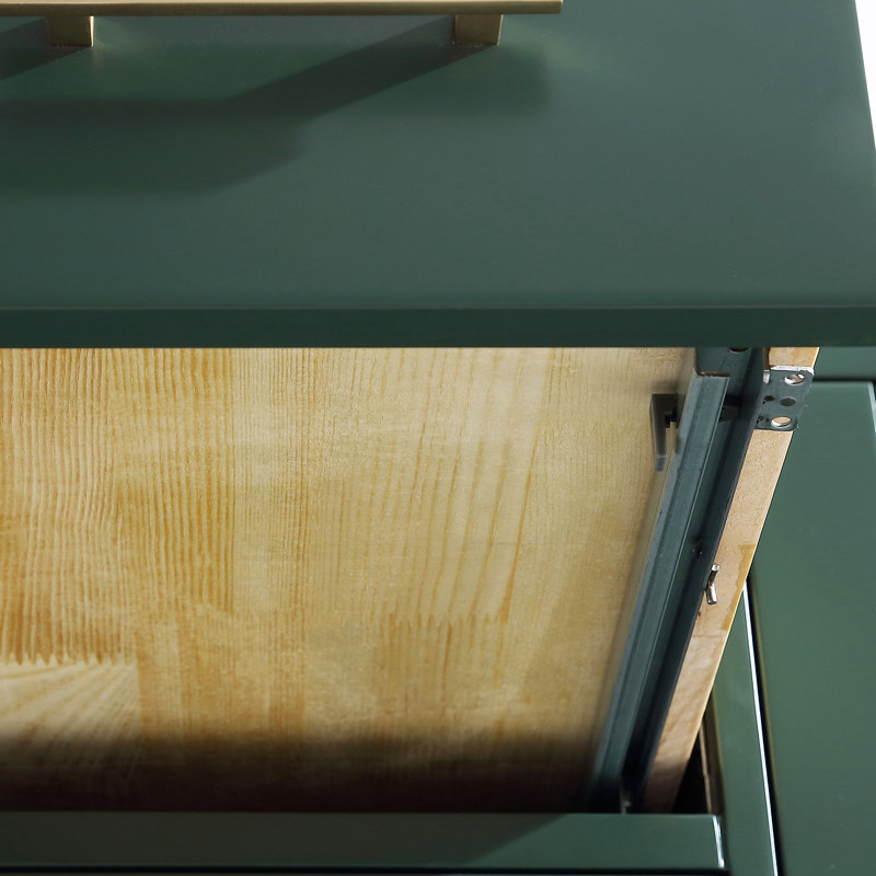 Ensemble de meuble-lavabo double 60 po avec comptoir et dosseret en marbre de Carrare italien blanc Covin, Vert, Doré