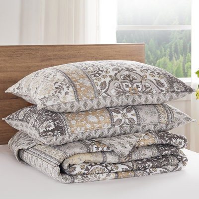 Ensemble de courtepointe double Lirelle
