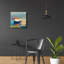«Bottle Green Boat» par Beth Forst, art mural en verre acrylique-1123387626