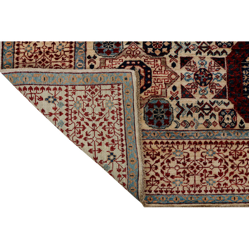 Aryana Wool Oriental Area Rug in Ivory