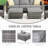 Premium All-Weather Wicker 5 - Person Patio Conversation Set with Cushions-1474259988