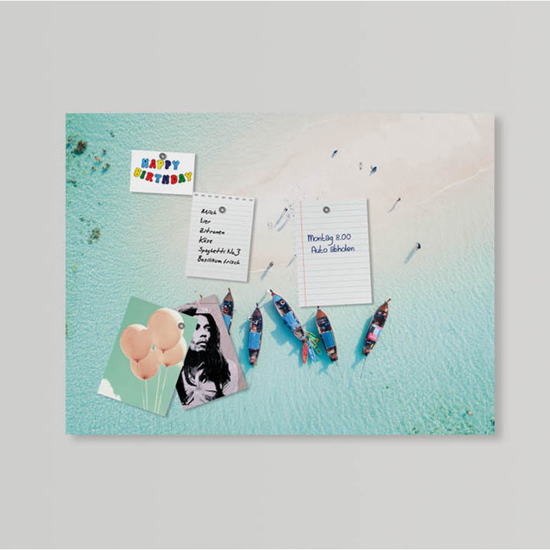 Magnetic Glass Photo Memo Board
