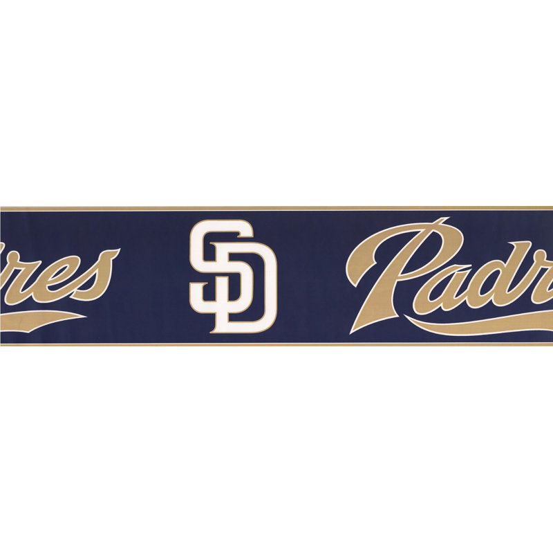 Bordure de papier peint L 15 pi x l 6 po MLB, San Diego Padres