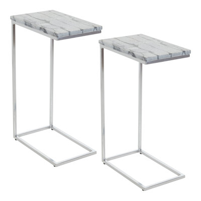 Blaxcell Solid Marble Top C-Table