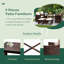 Jmir 8 - Person Wicker Patio Dining Set with Square Table-2033423885