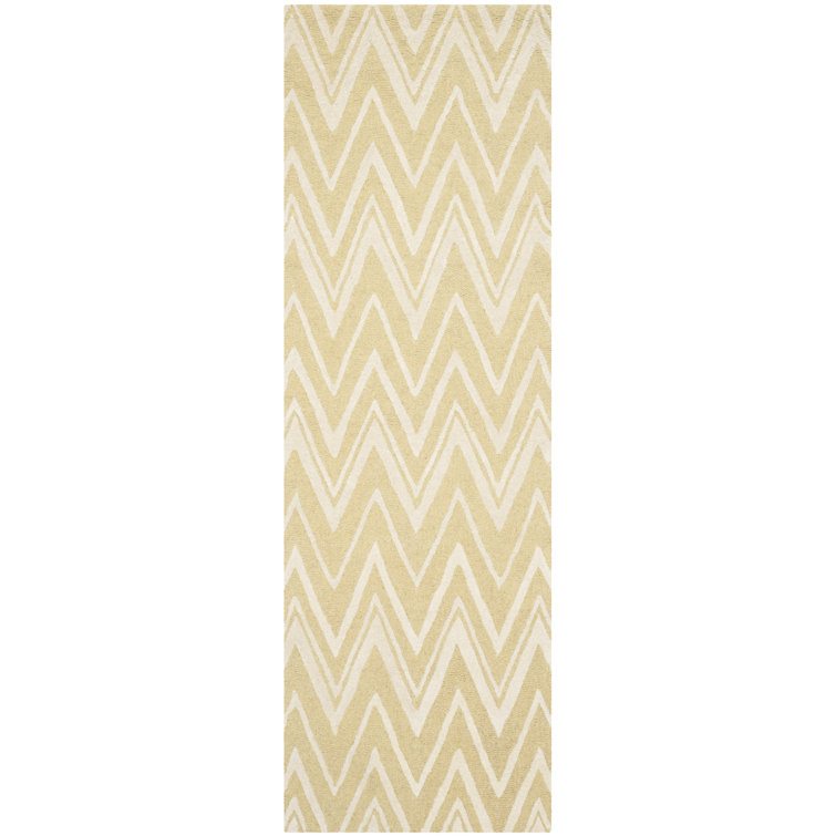 Sanyla Hand Tufted Wool Chevron Rug