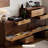 Dark-brown+Brown Solid Wood Accent Cabinet