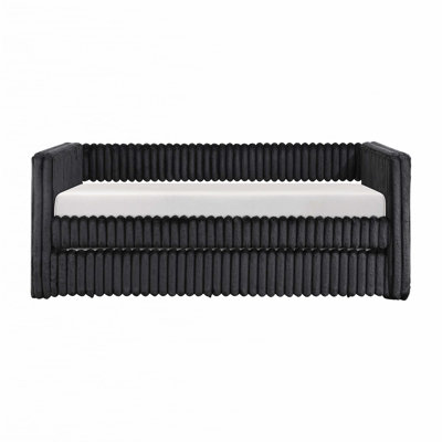 1pc Daybed with Trundle Corduroy Fabric