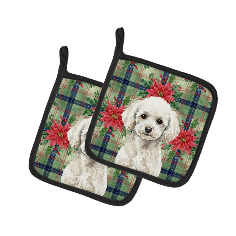 Paire de porte-casseroles Toy Poodle
