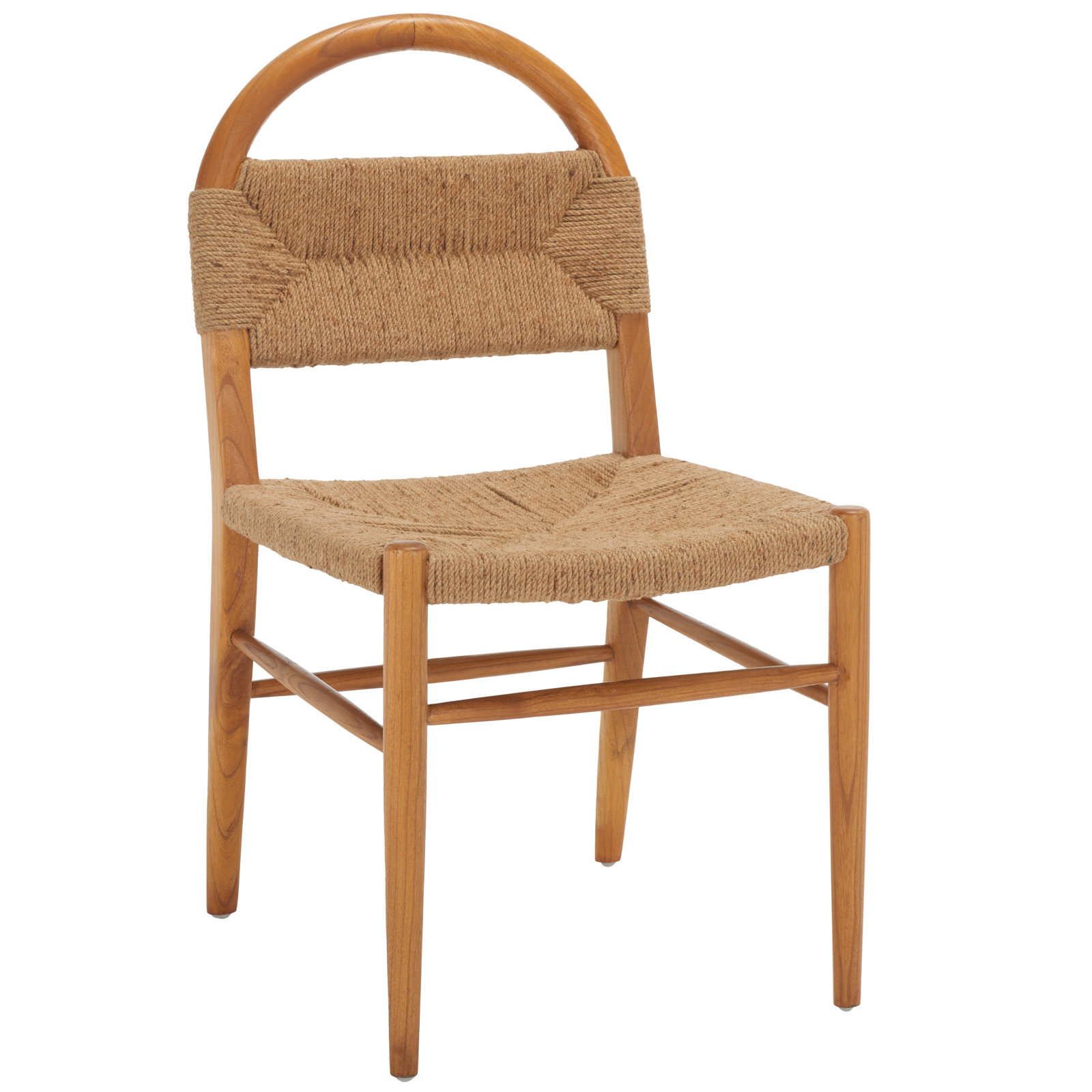 Kashmir Solid Wood Side Chair, Brown	