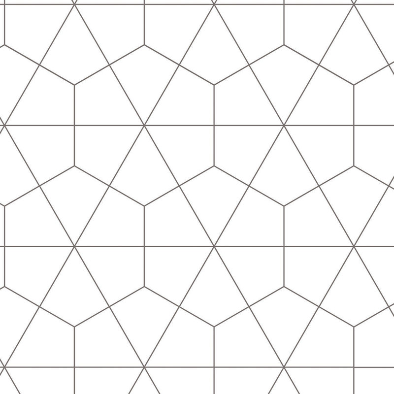 Geometry Aluminium Kitchen Splashback, 305 cm x 75 cm