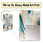 Glamour extra clair de cristal bleu sarcelle et blanc Kederick-260877752