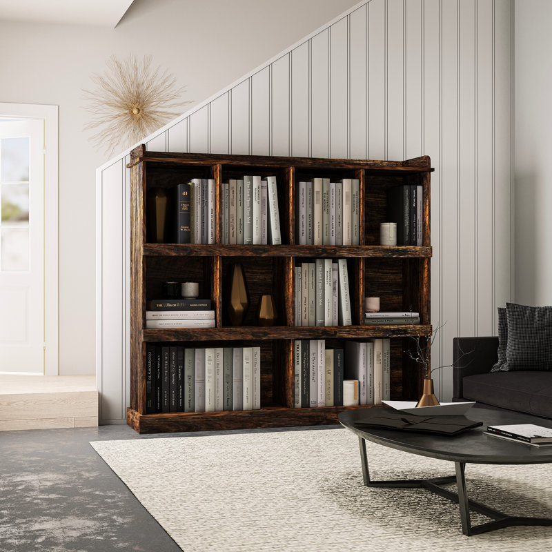 Bibliothèque à 10 tablettes. Organisez votre vie facilement. Panneau de particules 15 mm, 3M Fabrication. 53,92 "X 12,12" 47,7 Espace pour les appartenances. Et pratique.