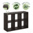 Furinno Cubicle Open Back Decorative Cube Storage Organizer, 6-Cube, Dark Oak-1242548529-1236626857