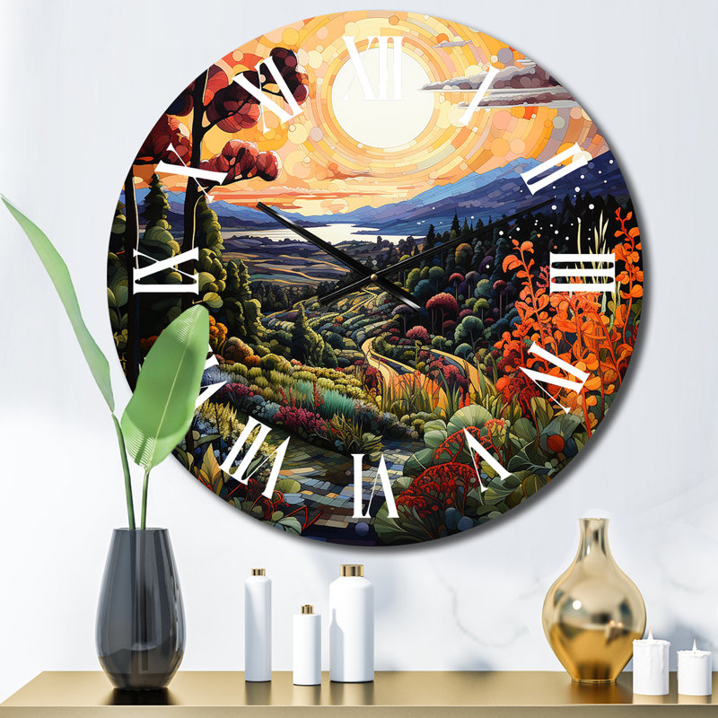 Horloge murale Vineyard Bliss, Petit