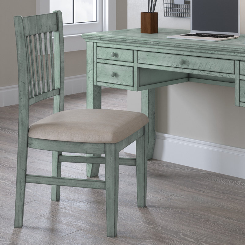 Sina Cotton Upholstered Slat Back Accent