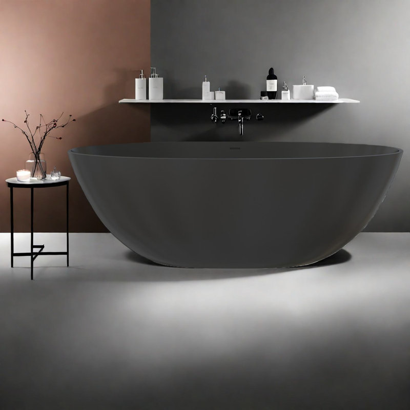 Baignoire profonde et bain tourbillon