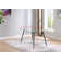 Anda Glass Top Metal Base Dining Table