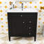 Armoire de salle de bain sophistiquée avec rangement et détails rétro-317612340