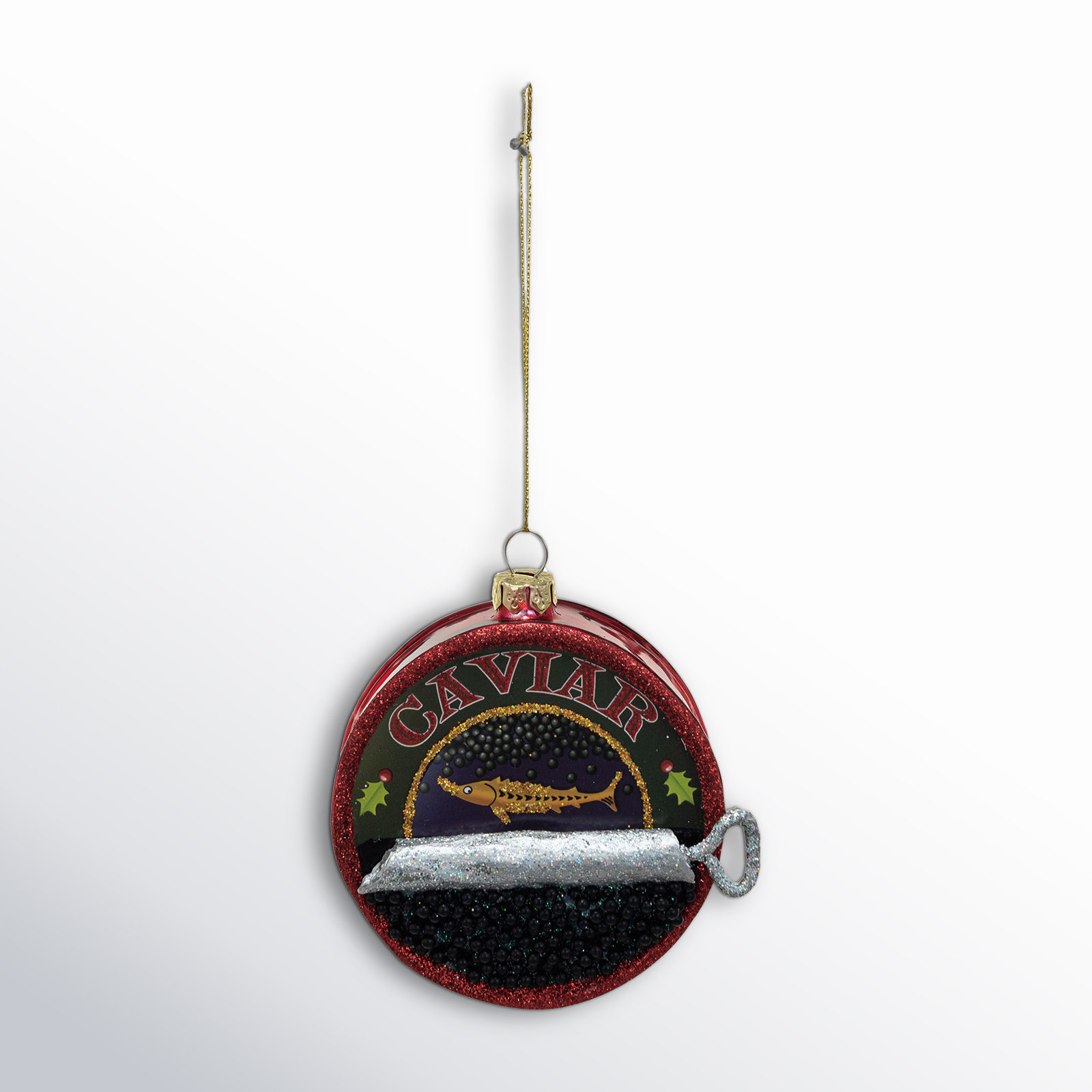 Caviar Glass Hanging Figurine Ornament