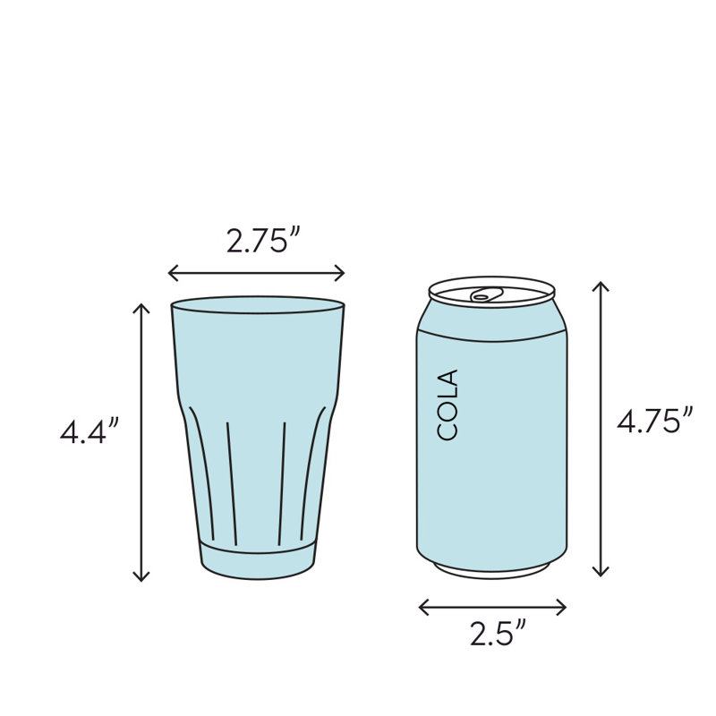 9.5oz. Drinking Glass Set, Clear