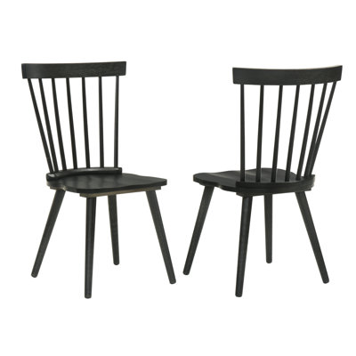 2 Pieces Set Dining Side Chair Rustic Modern Farmhouse Design Retro Design Easy to Assembly by Ophelia & Co.