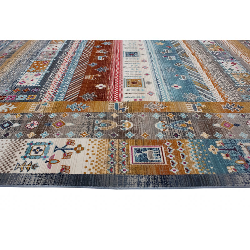 Lucha Southwestern Indoor Rug, Rectangle 3'11" x 5'9"