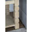 Table d'appoint rustique contemporaine, 23,8 x 23,8 x 24 po, surface en béton et cadre en bois élégant, maison moderne 23,8 x 23,8 x 24 po et structure