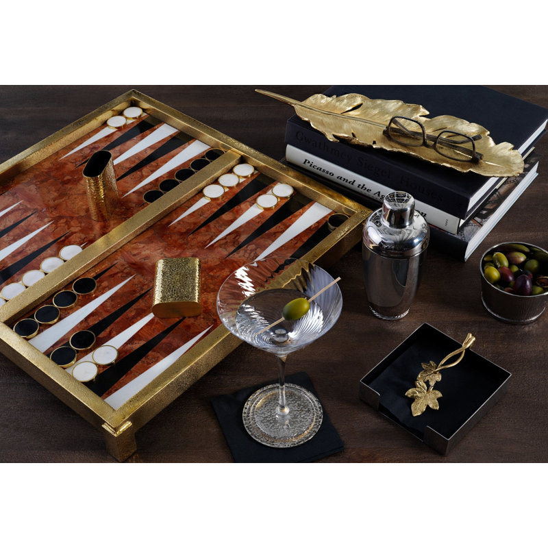 Marble Backgammon Set