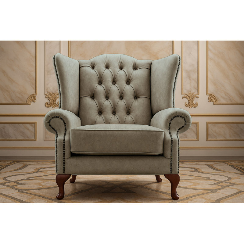 Upholstered Accent Chair, Grey