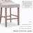 Upholstered Counter Stool with Solid Wood Frame-724752136-724752144