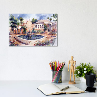 Mission San Juan Capistrano by Bill Drysdale - Wrapped Canvas Print