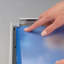 Cadre d'affiche en aluminium Opti Snap - Cadre de présentation mural à profil frontal 1 po avec housse antireflet pour affiches, documents et certifications - (noir - argent et 8,5 x 11 - 11 x 17 pouces)-17114911-17114910
