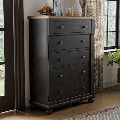 Fontevraud 38"W Modern Farmhouse 5-Drawer Chest